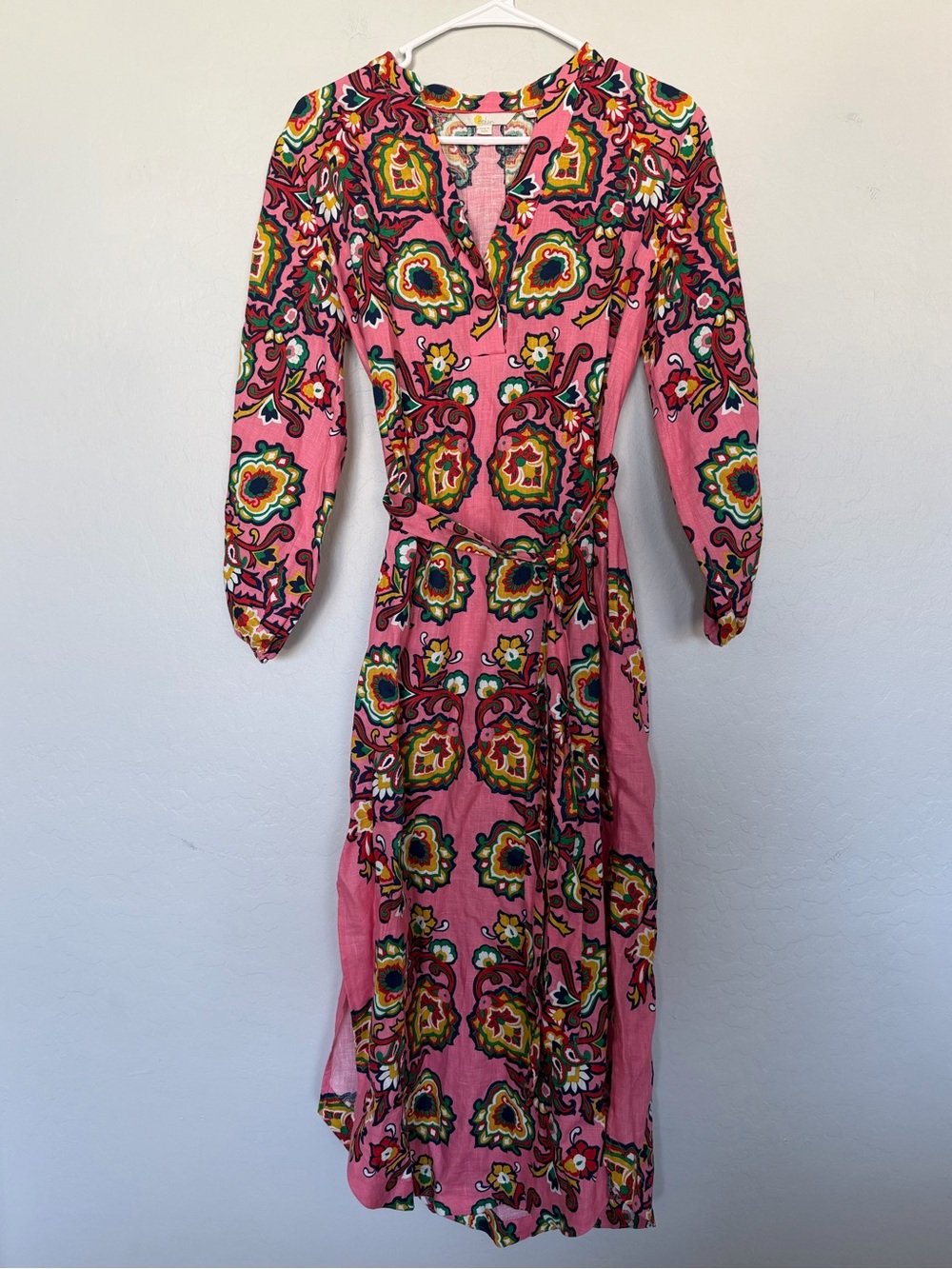 Boden pink linen maxi dress size 6 - Picture 1 of 9